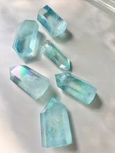 Aqua Aura Polished Quartz Point