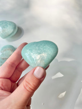 Chatoyant Amazonite Mini Heart