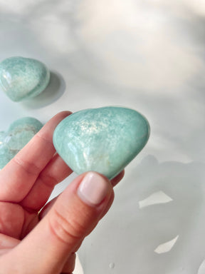 Chatoyant Amazonite Mini Heart