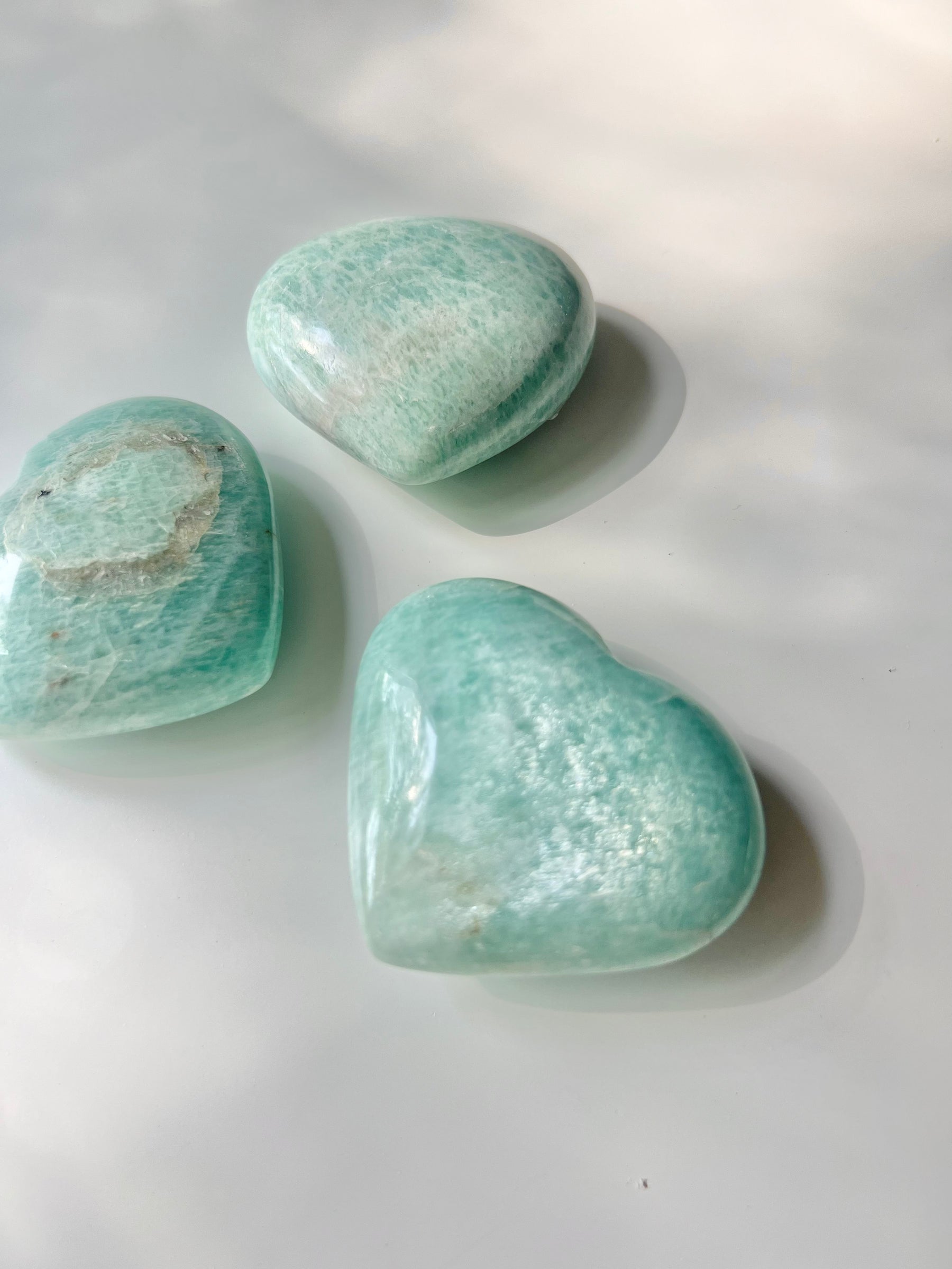Chatoyant Amazonite Mini Heart