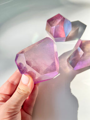 Magenta Aura Quartz Gemstone