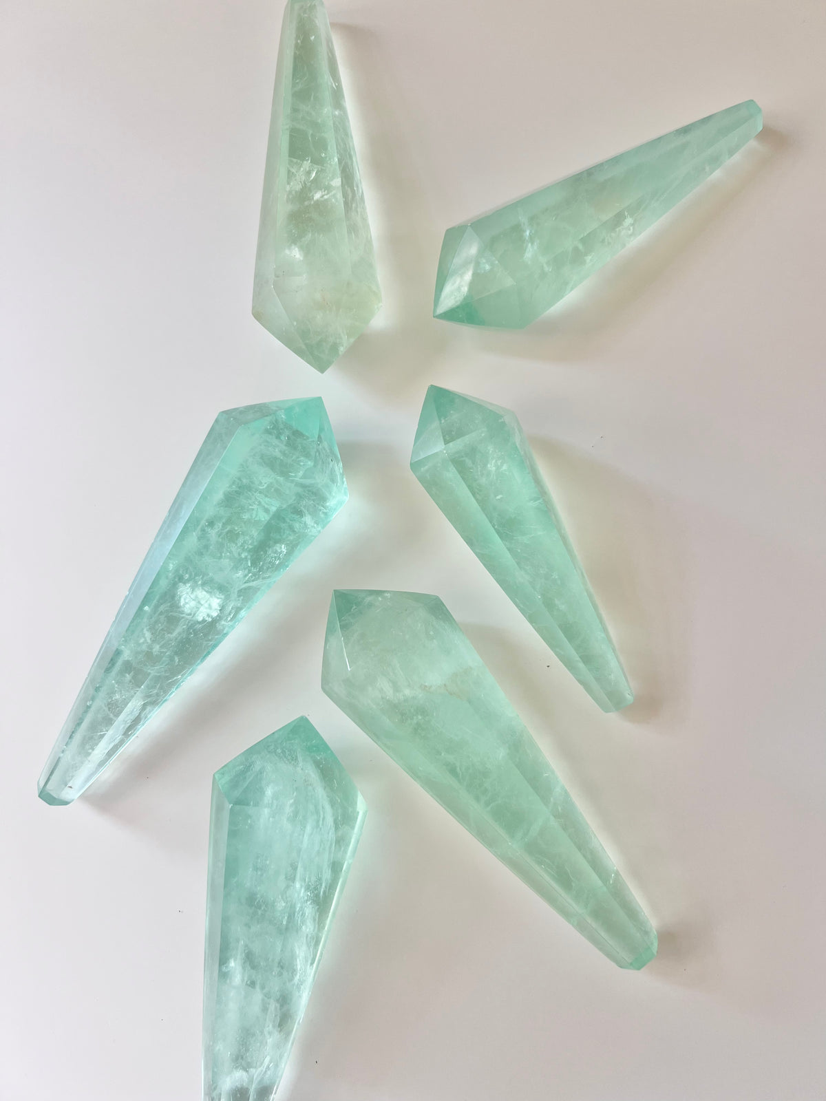 Baja Blast Green Fluorite Crystal Wand