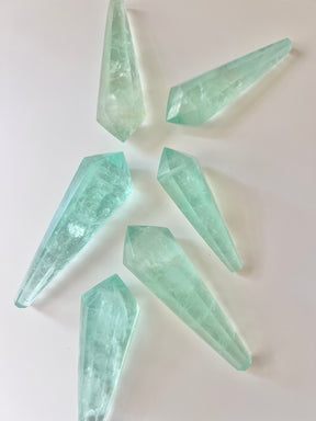 Baja Blast Green Fluorite Crystal Wand