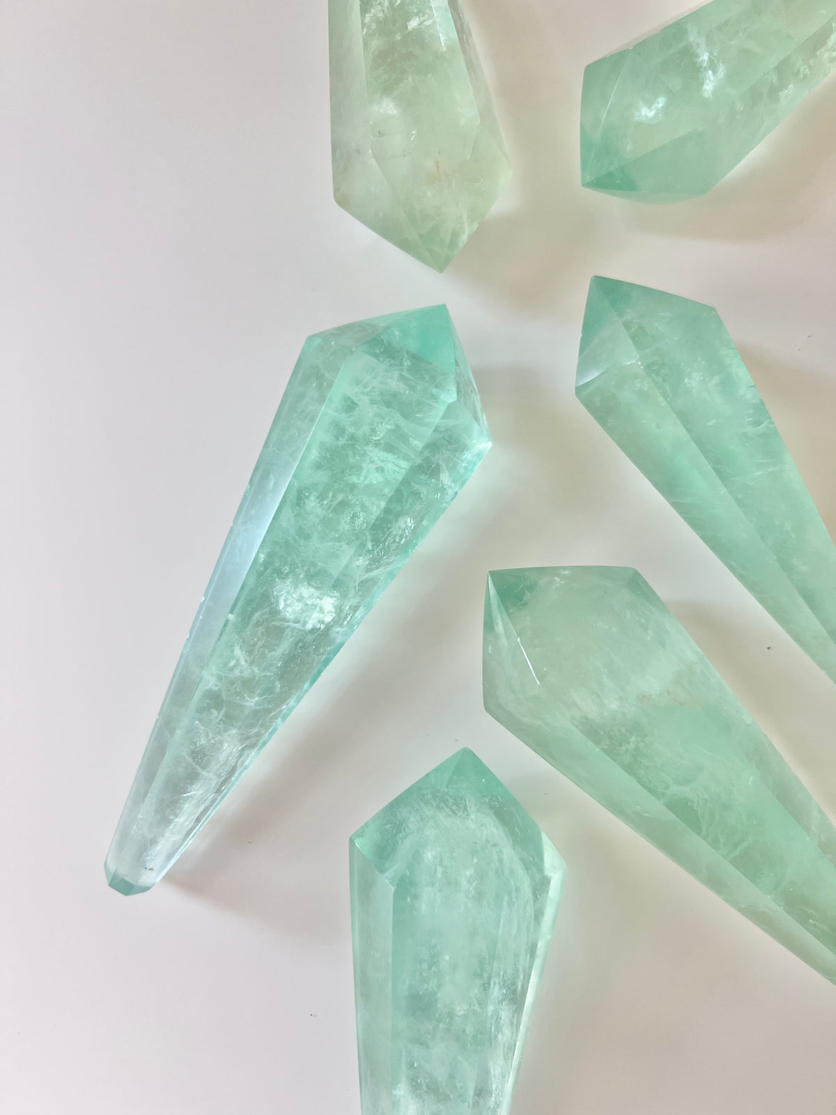 Baja Blast Green Fluorite Crystal Wand