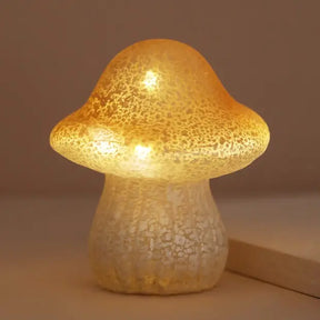 Neutral Glass Mushroom Light