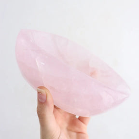 Oval Rose Quartz Bowl