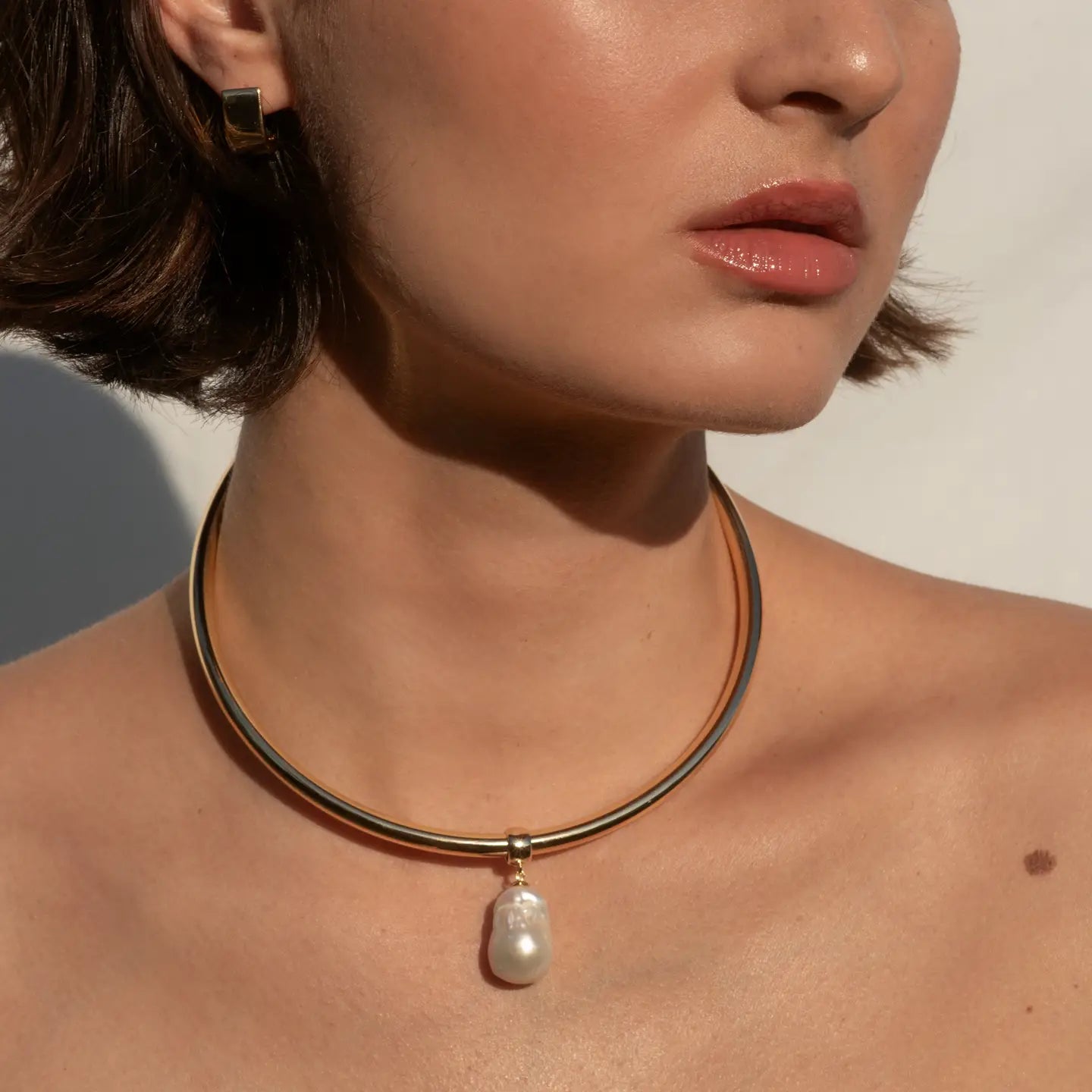 Talia Pearl Choker Necklace