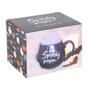 Spooky Season Halloween Mug and Socks Set