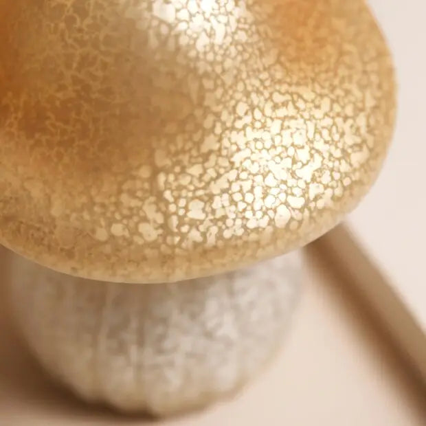 Neutral Glass Mushroom Light