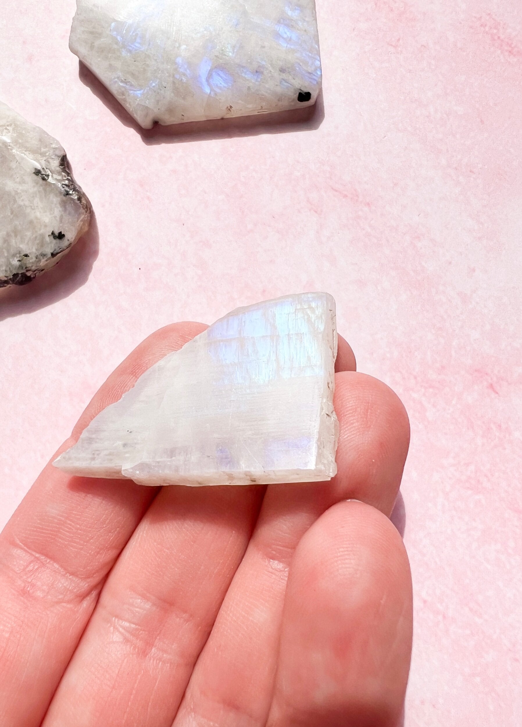 Rainbow Moonstone Slice