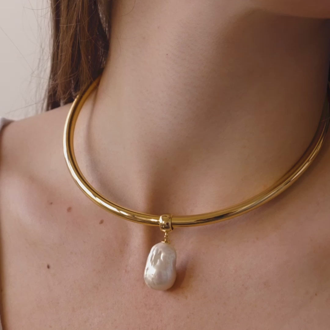 Talia Pearl Choker Necklace