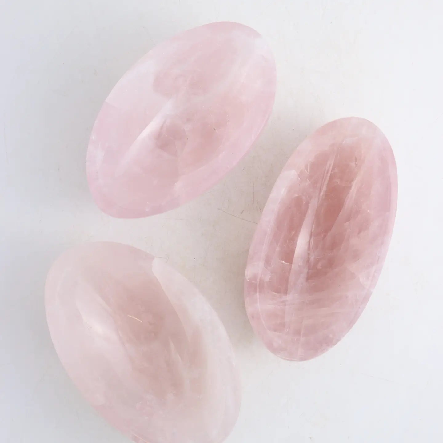 Oval Rose Quartz Bowl