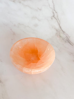 Orange Selenite Bowl