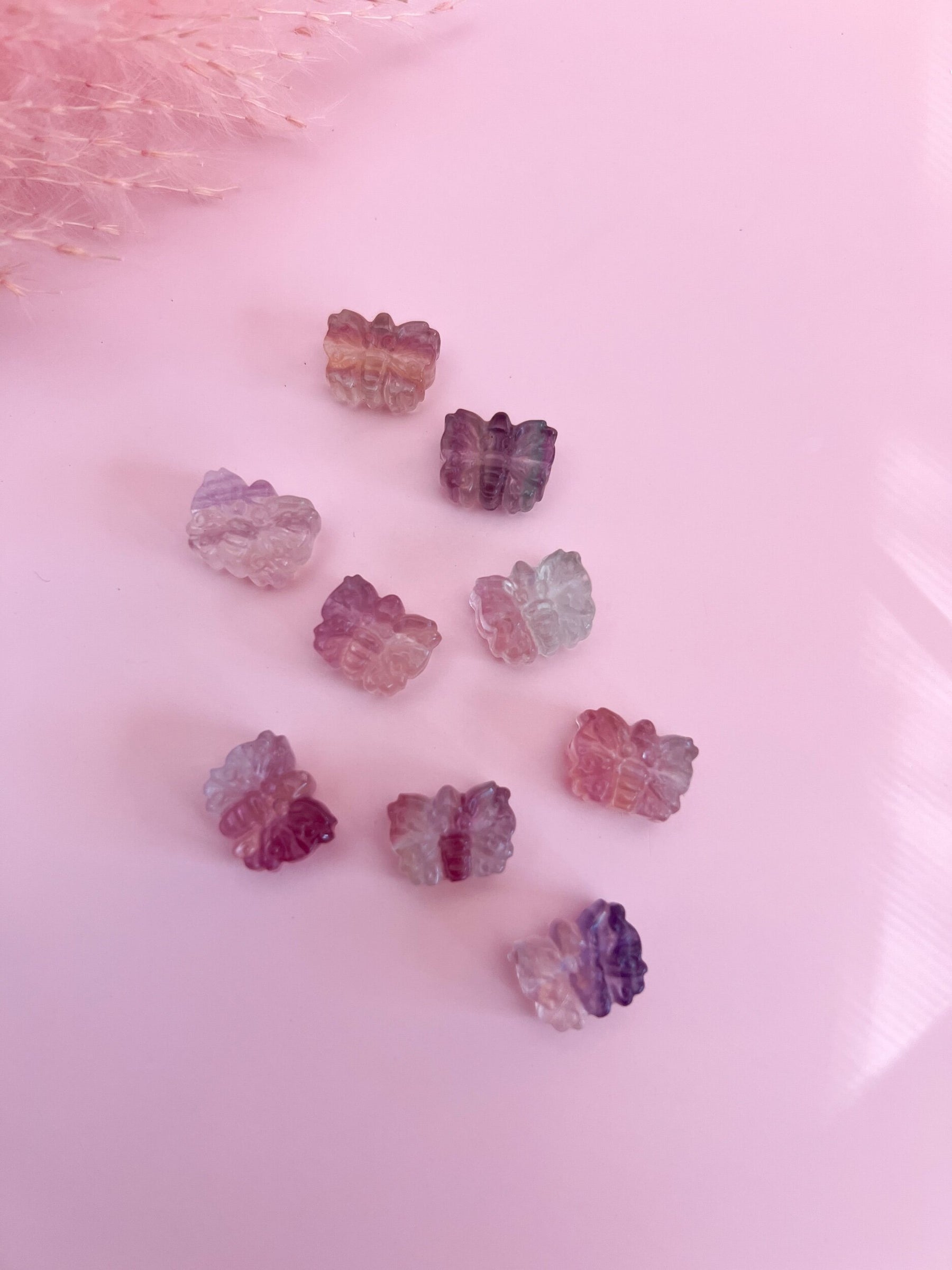 Mini Rainbow Fluorite Butterfly