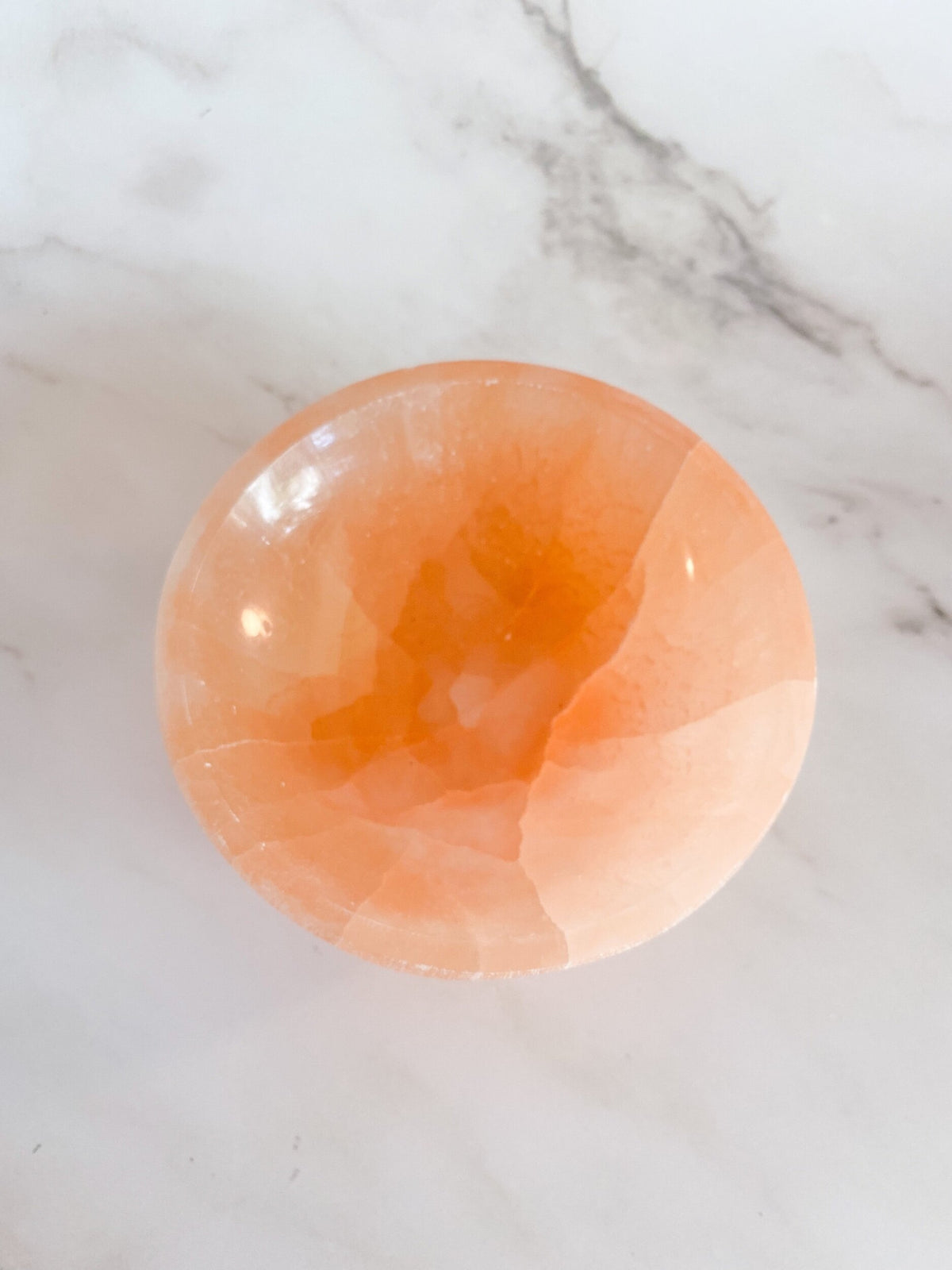 Orange Selenite Bowl