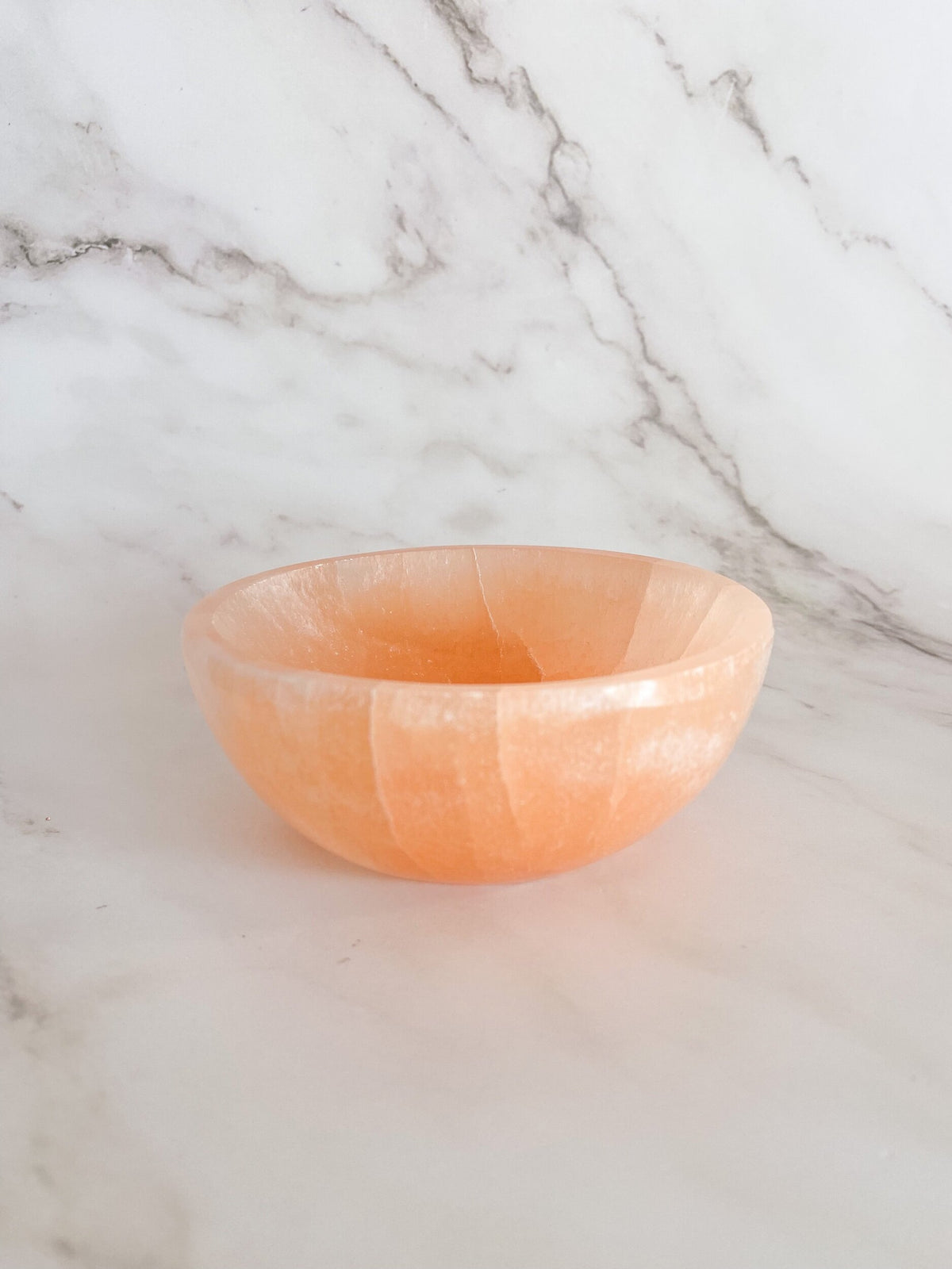 Orange Selenite Bowl