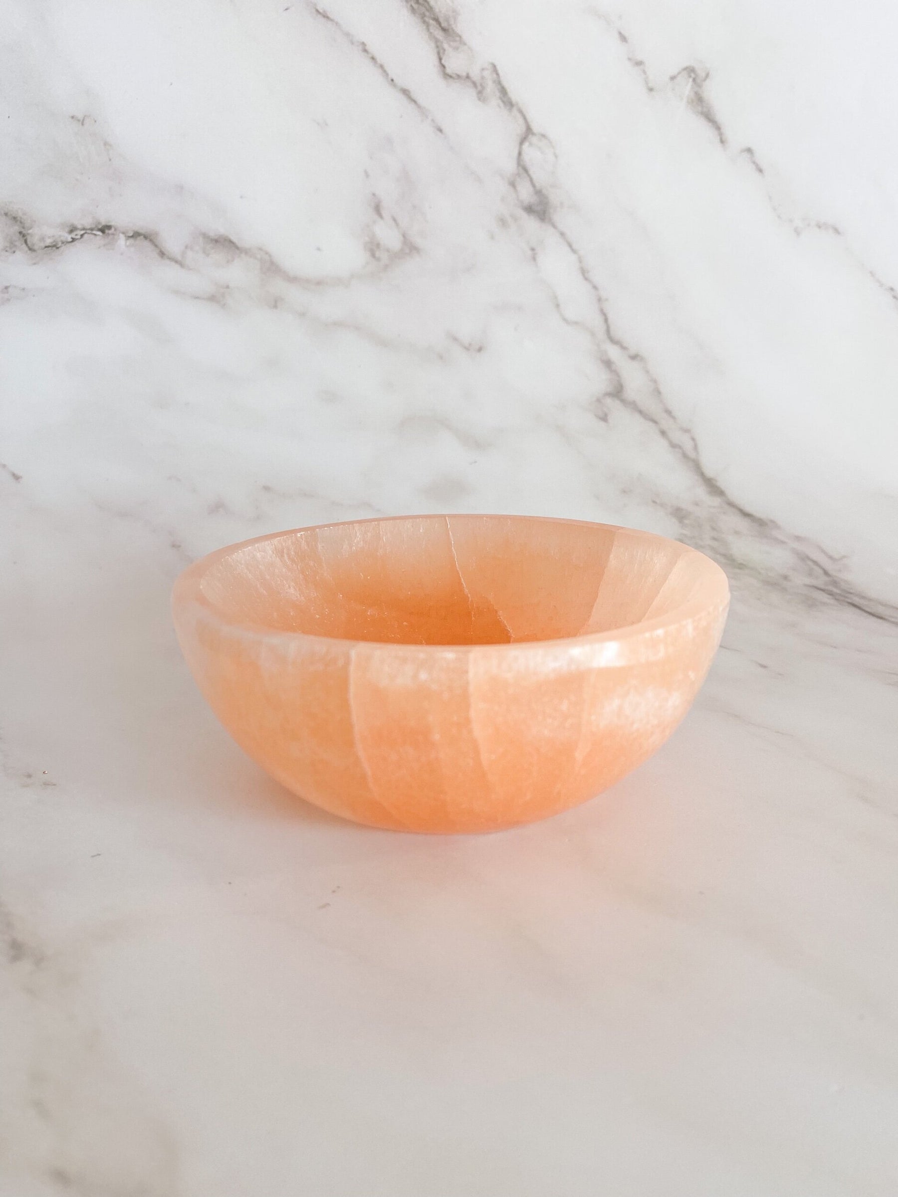 Orange Selenite Bowl