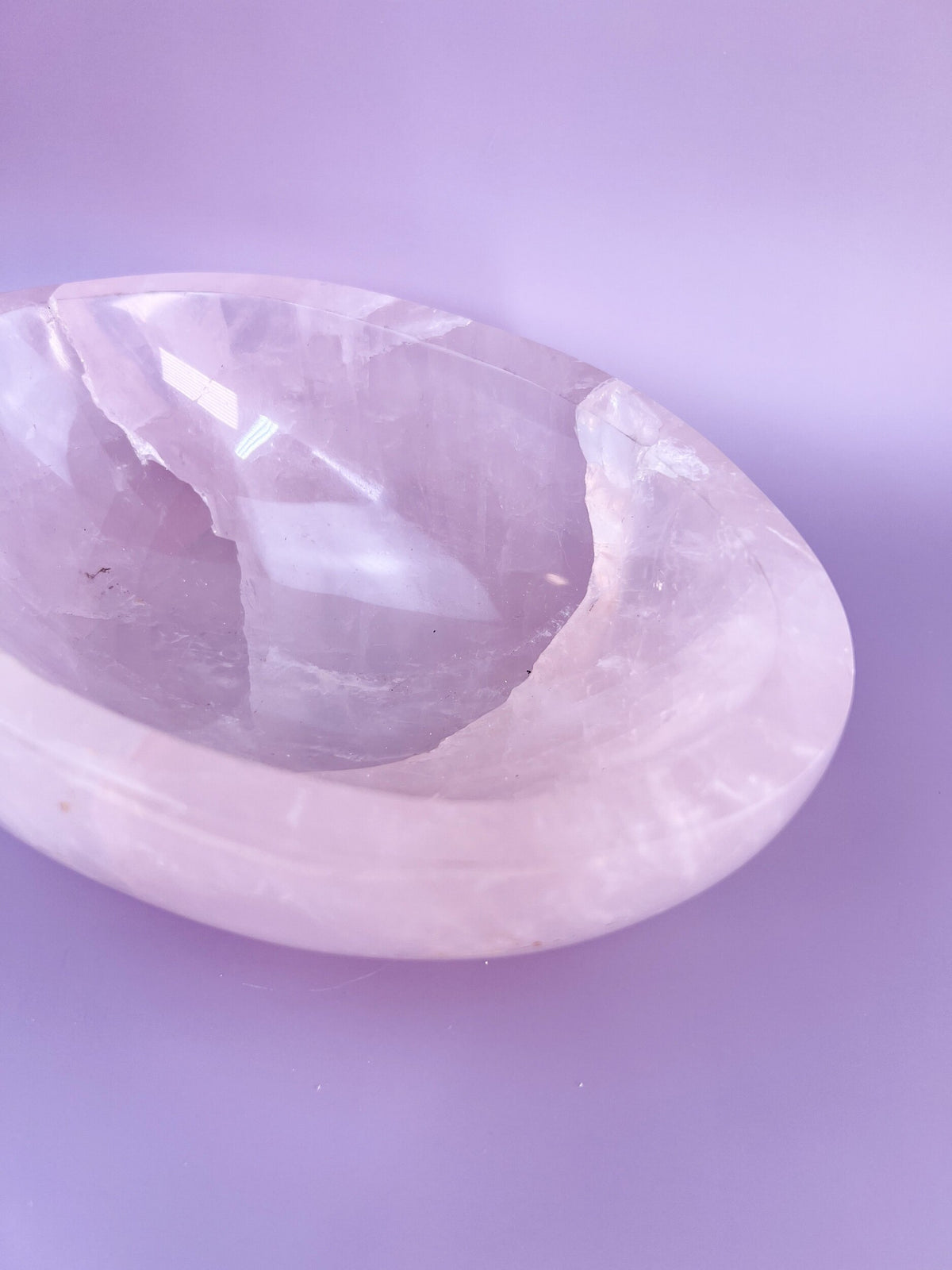 Chunky Rose Quartz Bowl