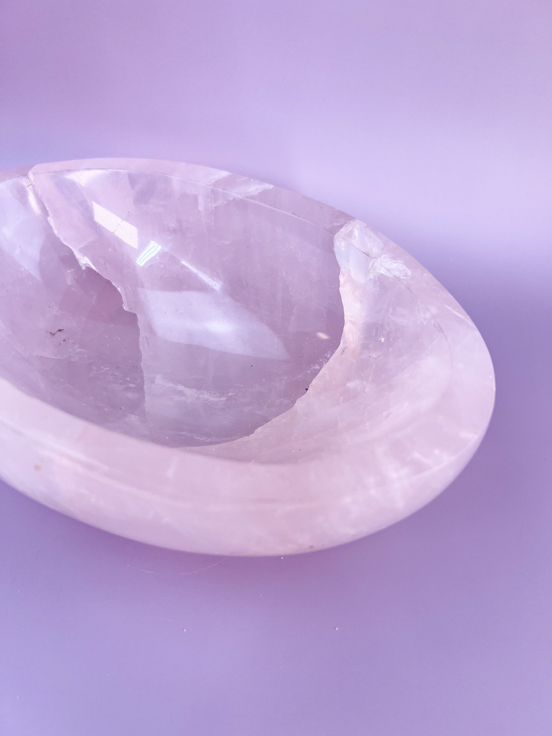 Chunky Rose Quartz Bowl