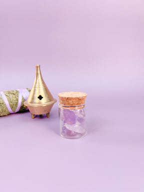 Lavender Amethyst Potion Bottle