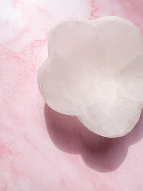 Flower Selenite Bowl