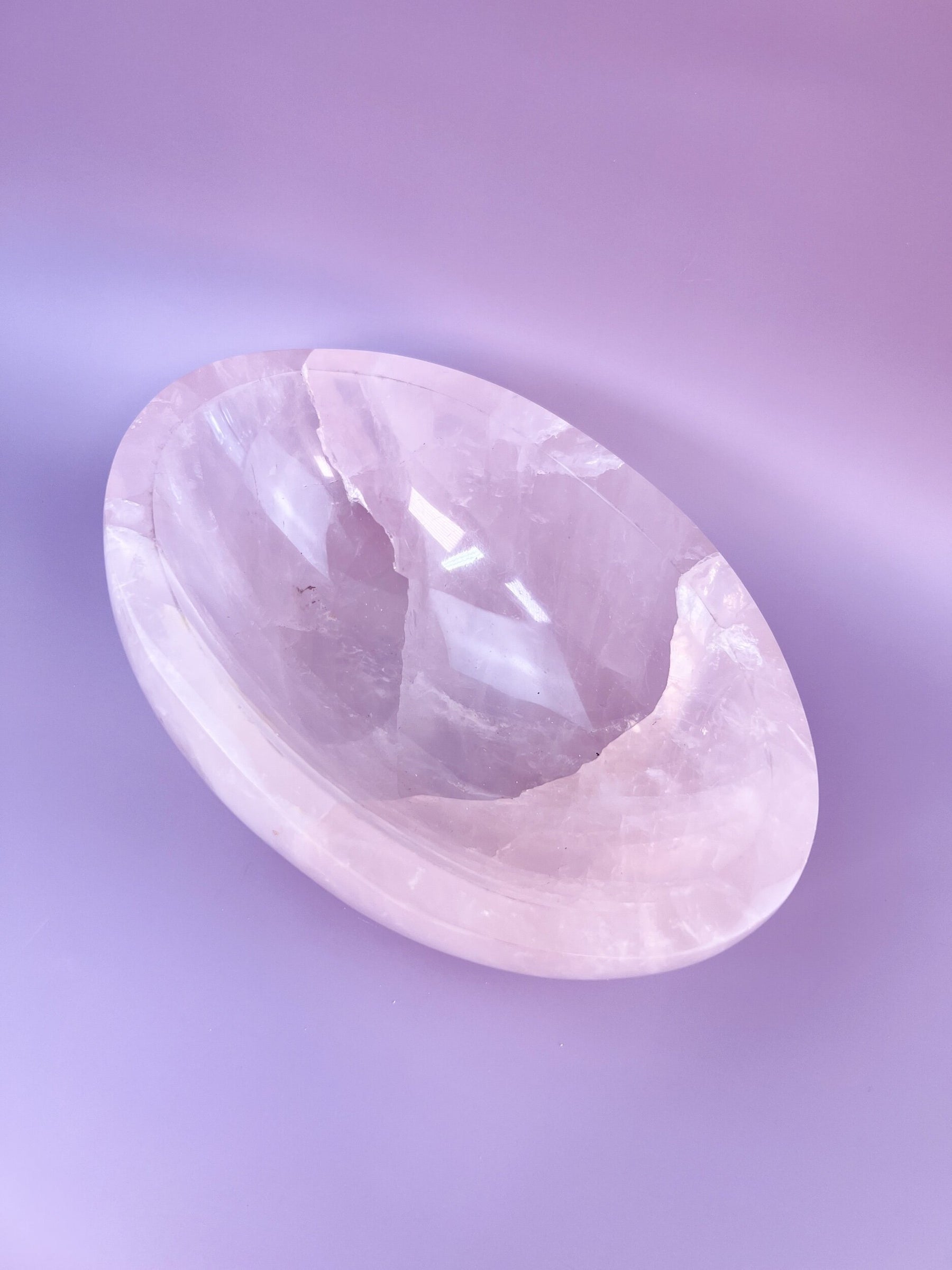 Chunky Rose Quartz Bowl