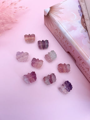 Mini Rainbow Fluorite Butterfly