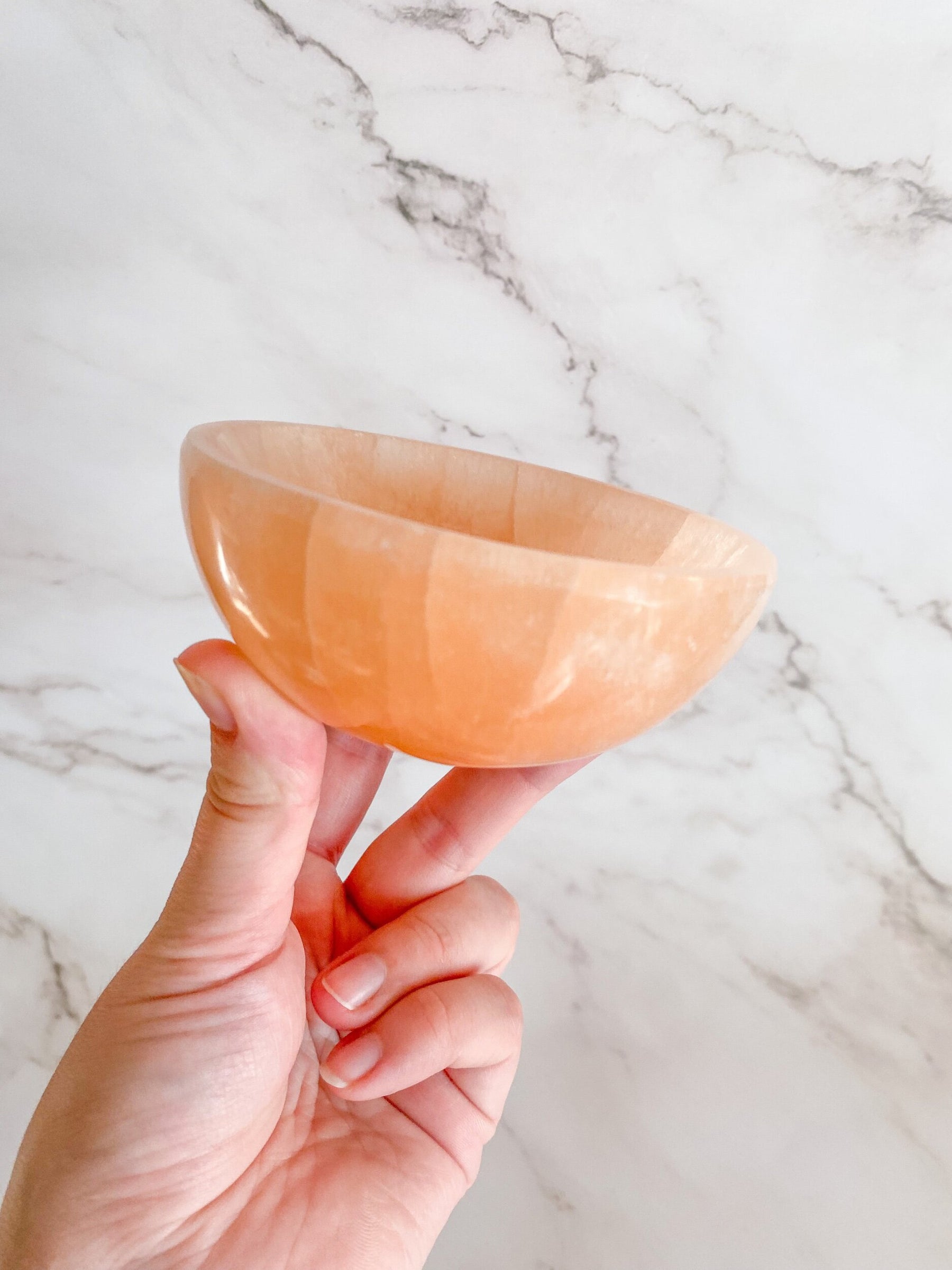 Orange Selenite Bowl