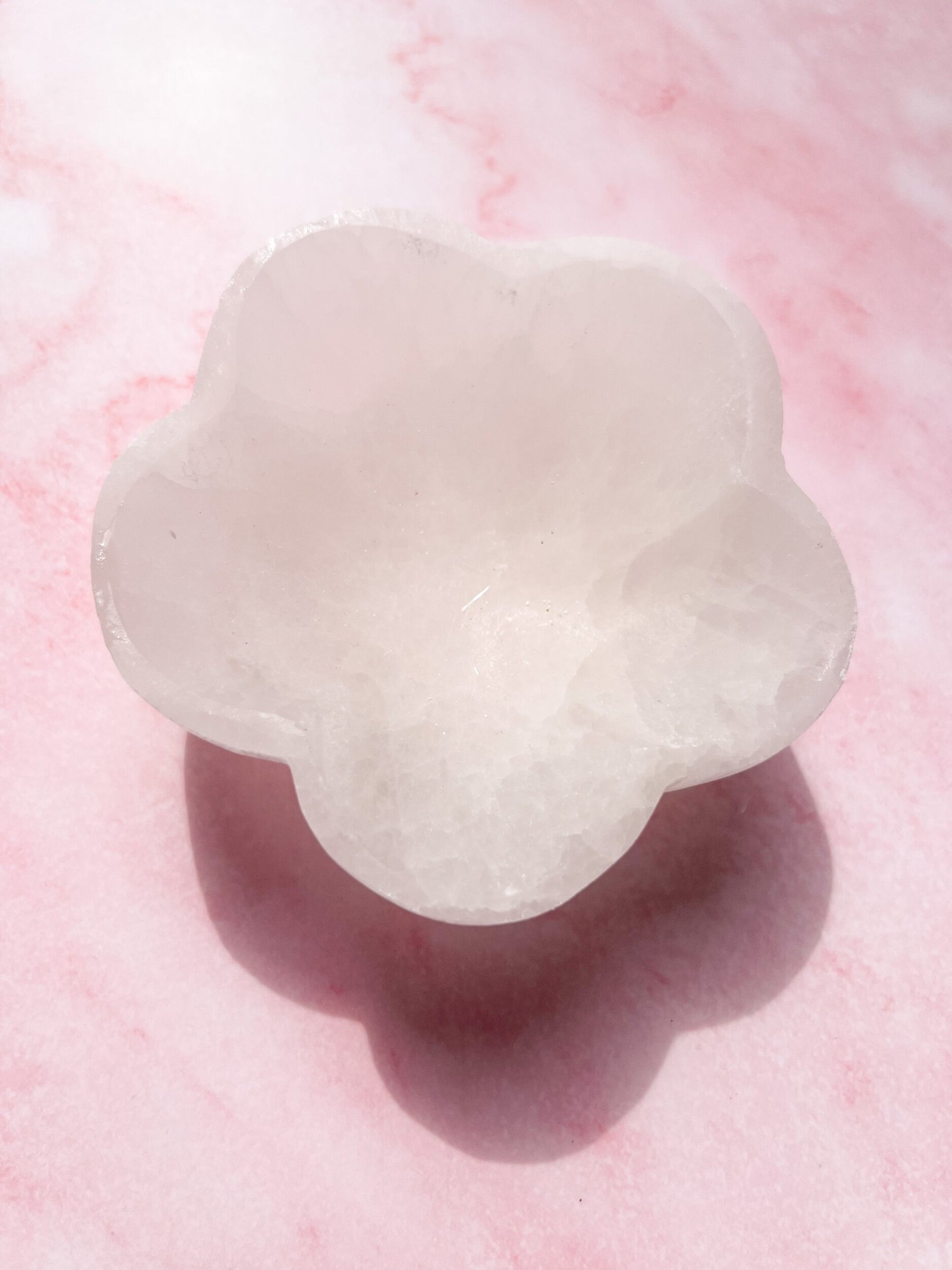 Flower Selenite Bowl