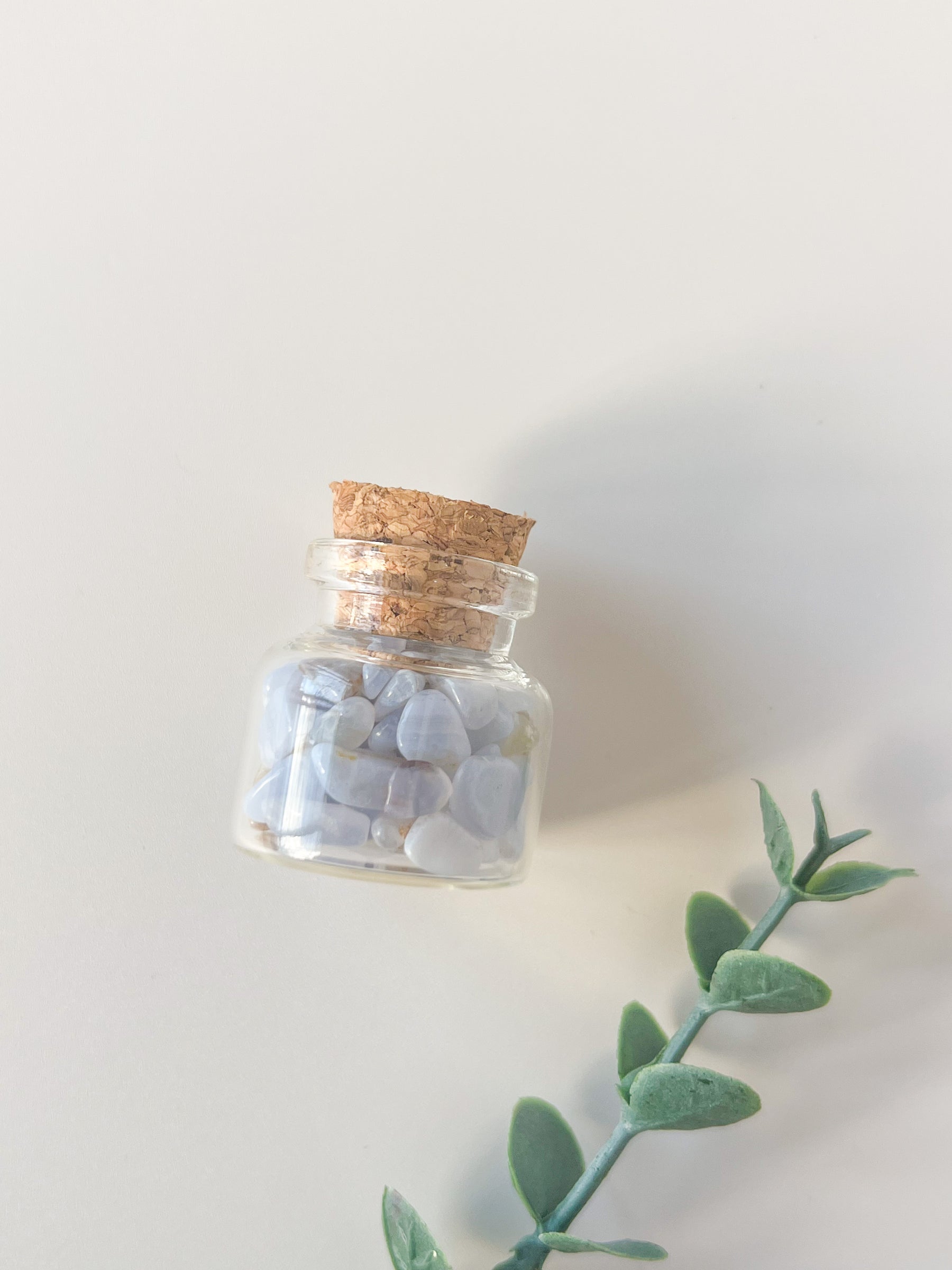 Blue Lace Agate Potion Bottle